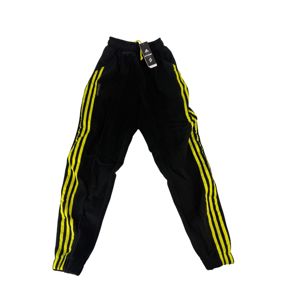 Adidas Ivy Park Joggers Unisex XS Black/Yellow Sweatpants HG0491 New